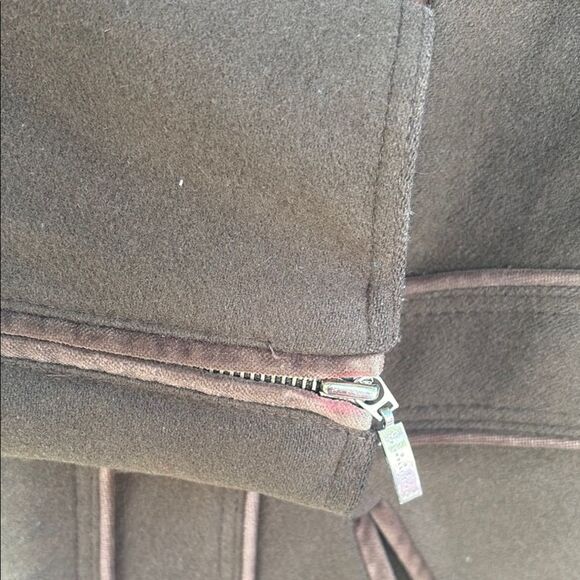 Laundry By Shelli Segal Brown Trench Coat with Utilitarian Design - Picture 5 of 9